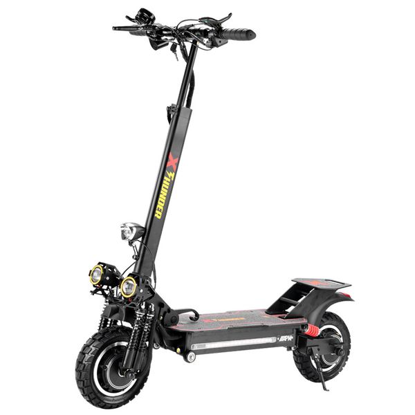 ADULT ELECTR SCOOTER 2400W Fold E Scooter 48V Double Moto Powerful Electric Scooter Off-Road SPEED 60km-h 10 Inch