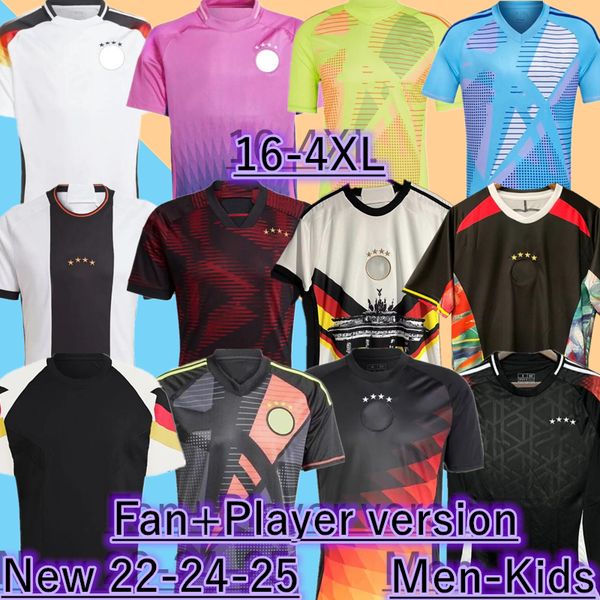 S-4XL 2024 2025 Germany HUMMELS GNABRY Soccer Jerseys kit 24 25 Home KROOS WERNER DRAXLER REUS MULLER GOTZE Men women kids Football Shirts K