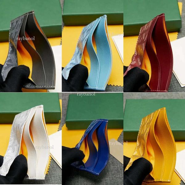 Genuine Leather Card Holder Designer Wallets Fashion Coin Purses Quality Cardholder Key Pouch Women Mens Bag Wallet Passport Holders Keychai