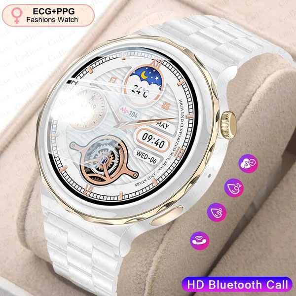 Smart Watches 2024 New ECG+PPG Smart Watch Womens Full Touch Screen Heart Rate Sports Fitness Watch Voice Call Waterproof Smart Watch Womens