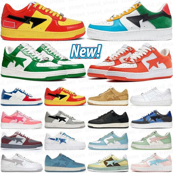 Designer Running Shoes for men women Sneakers Patent Leather des chaussures Schuhe scarpe Triple Black White Skateboarding 4 11 Hiking shoe