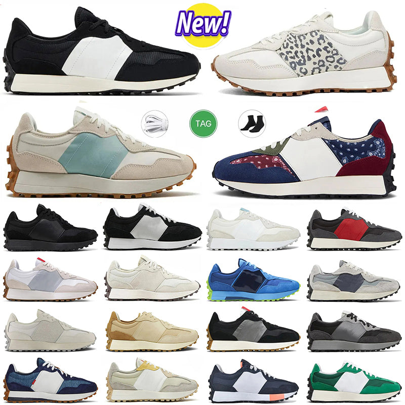 327 Running Shoes For Mens Womens Designer 327s Trainers Luxury Leopard Sea Salt Suede Oxford Beige Black White Grey Outdoors Jogging Sports preferr