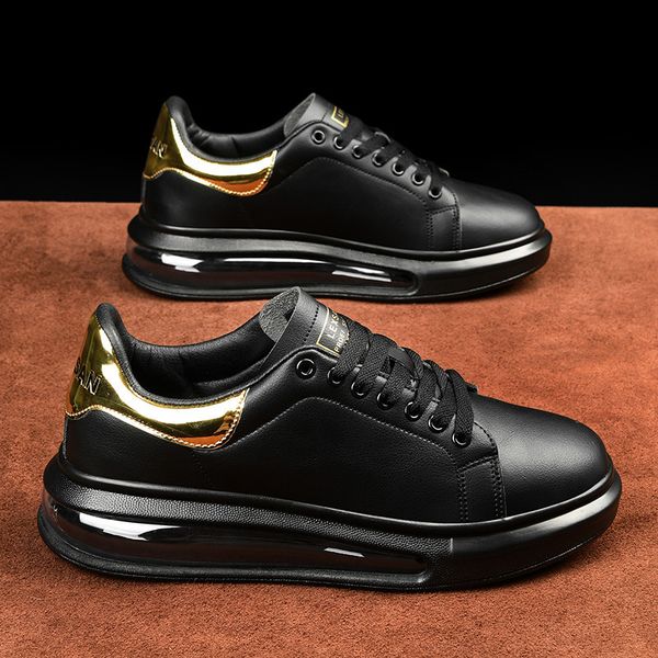 Men Autumn Trendy Thick Sole Increase Shoes Mens Trend Comfortable Versatile Casual Board Shoes Z250116