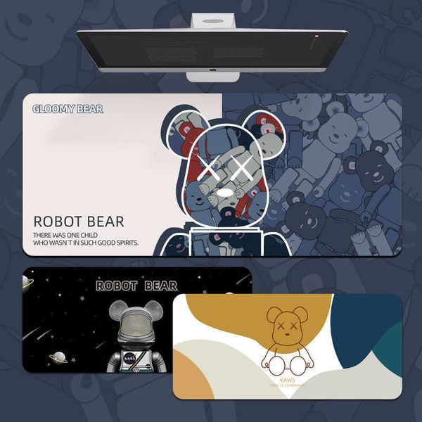 Mouse Pads Wrist Rests Violent Bear Gaming Mouse Pad PC Gamer Mousepad Computer Keyboard Desk Mat XL Large Mause Pad 900400 Mouse Carpet Tab