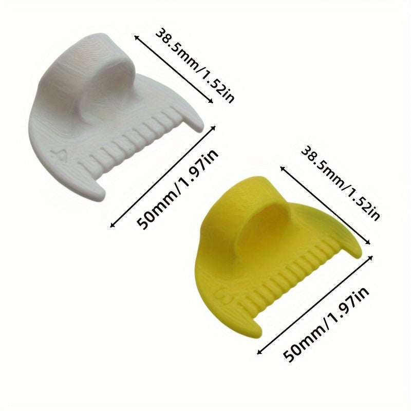 TEMU 1-2pcs Simple Stitching Tool - Durable Plastic Edge Seam Lock And Knitting Tool, Suitable For Beginners And Seniors, At 4mm And 3mm, Diy Hand