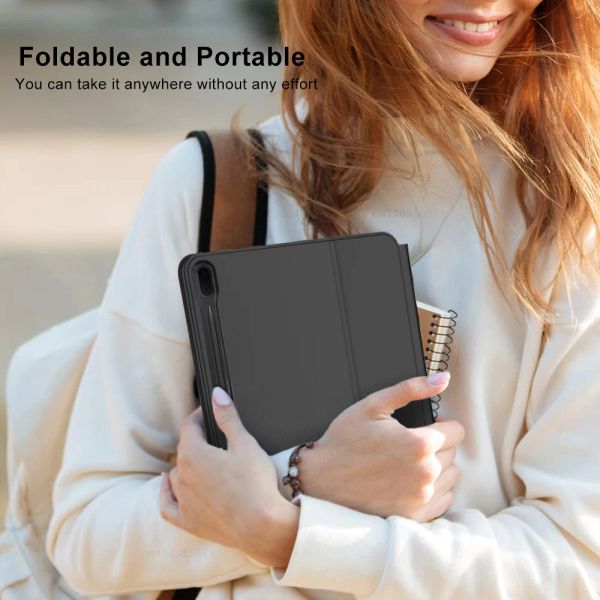 Magic Keyboard For Samsung Galaxy Tab S7 S8 S9 Plus Magnetic Keyboard Case For Galaxy Tab S7 S9 FE Plus 12.4inch Keyboard Cover