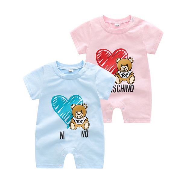 Rompers Baby Rompers Newborn Clothes Short sleeve Cotton Designer Romper Infant Clothing Baby Boys Girls Jumpsuit AA1 H250211