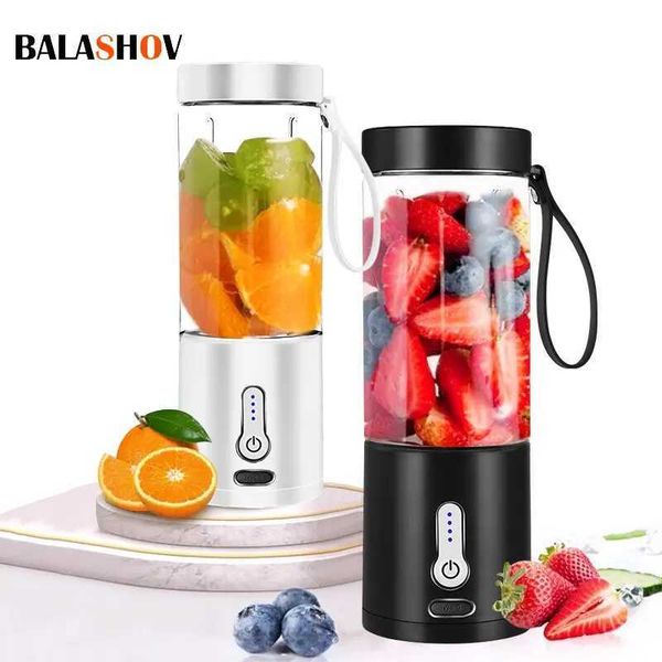 530ML Powerful Portable Blender for Smoothies Shakes USB Rechargeable Food Processor Fruit Mixer Machine Mini Juicer Blender CupXJ241223
