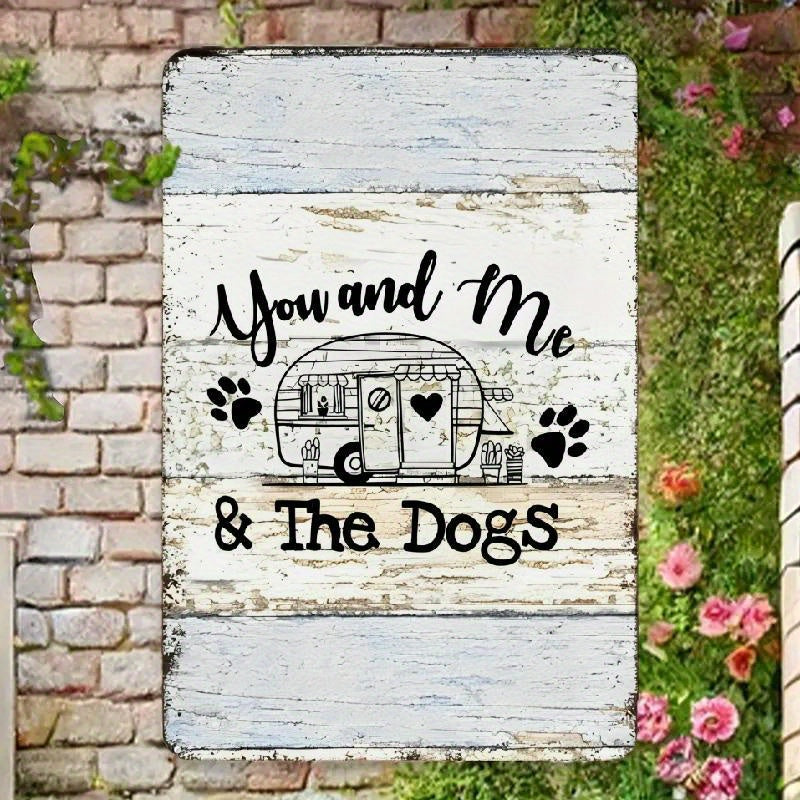 TEMU 1pc Rustic " & " Metal Tin Sign, 8x12 Inch, Rv Wall Decor, No Electricity Needed, Ideal Gift For Camping Enthusiasts, Camper Metal Signs, , Rv