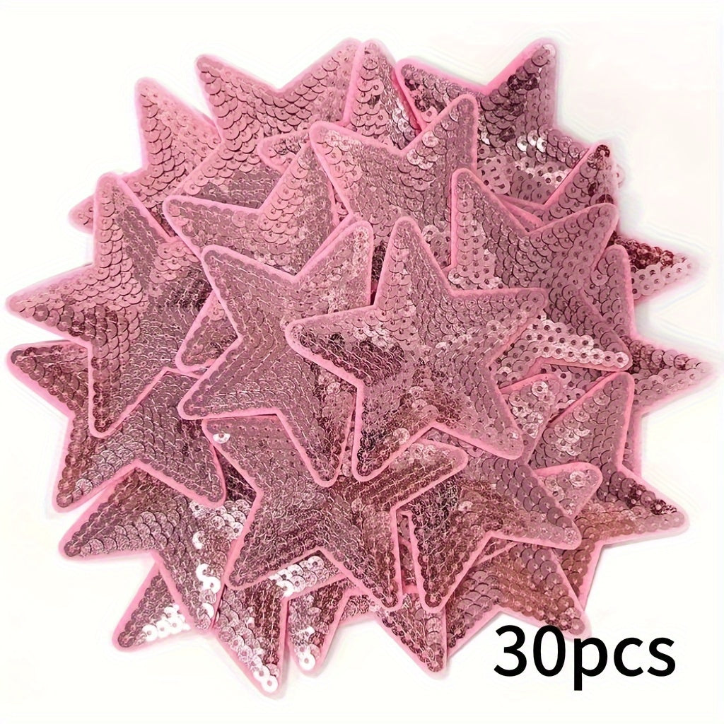 TEMU 30pcs Iron-on Embroidered Cloth Patches, Backpack Decorative Patches, Embroidered Appliques For Clothing, Jackets, Jeans, Hats