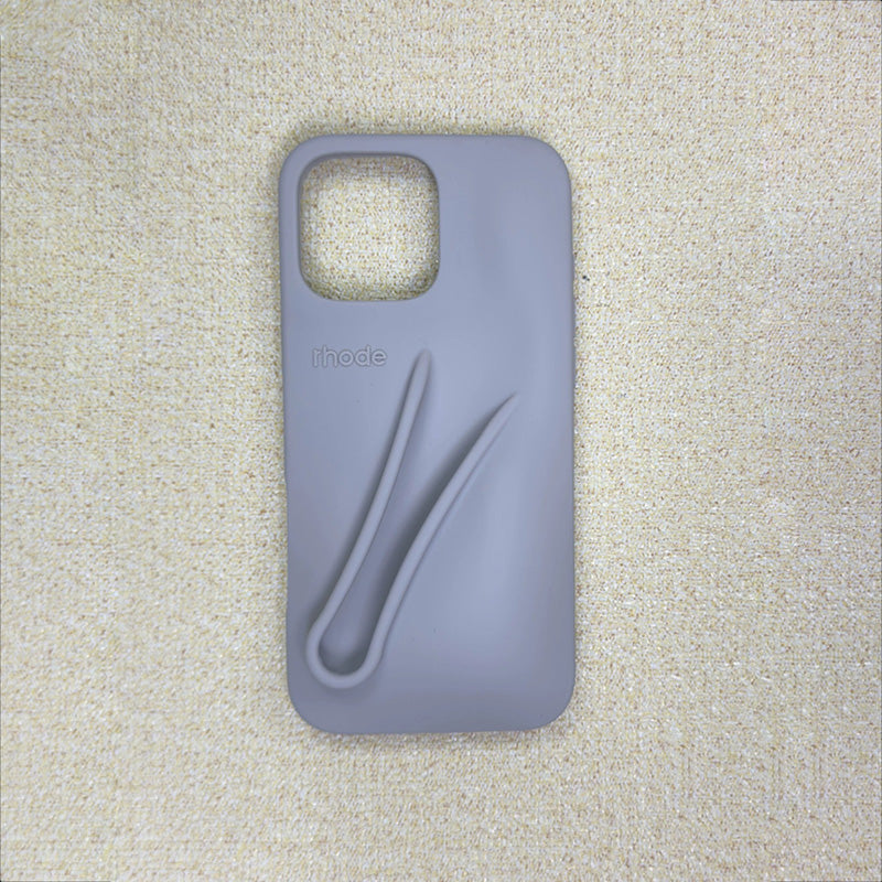 Rhode Lip Gloss Holder Designer Phone Case for Apple iPhone 16 15 14 13 Luxury 3D Silicone Lipgloss Lipstick Make-up Lip Balm Lens Bump Back Cover C