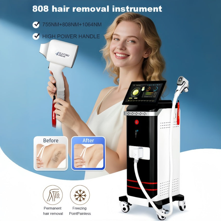 2025 3 wavelengths Diode Ice Titanium Laser Body Hair Removal Machine 755nm 808nm 1064nm Alexandrite Device Permanent CE Certification