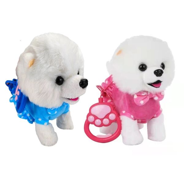 istic Walking Dog Singing Puppy Toy Electronic Plush Pet Puppy Leash Dog Toy 241216