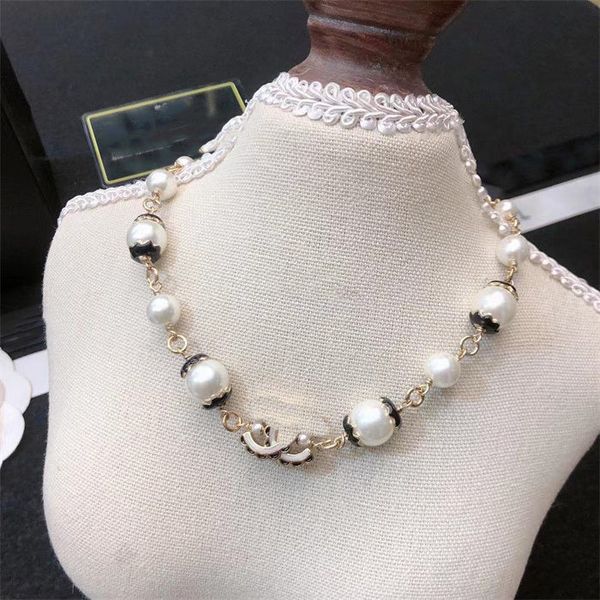 Women Jewelry c Pendant Necklace Letter Designer Ccity Gold silver Necklaces Girl chokers GHJ6778