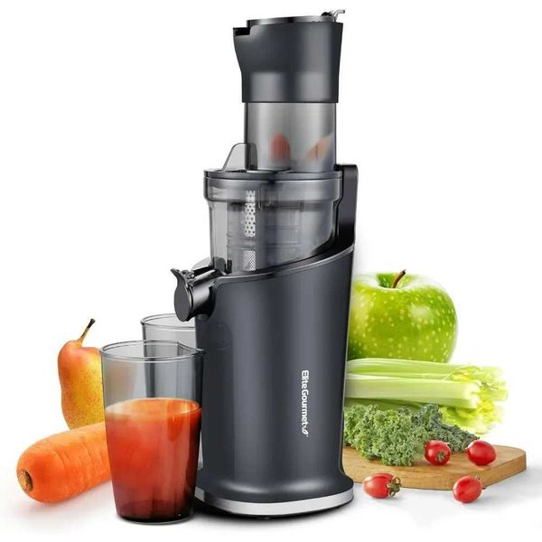 EJX017 Whole Fruit 3 Feeding Chute Dynamic Masticating Slow Juicer High Yield Cold Press Juice Extractor Nutrient CL240815