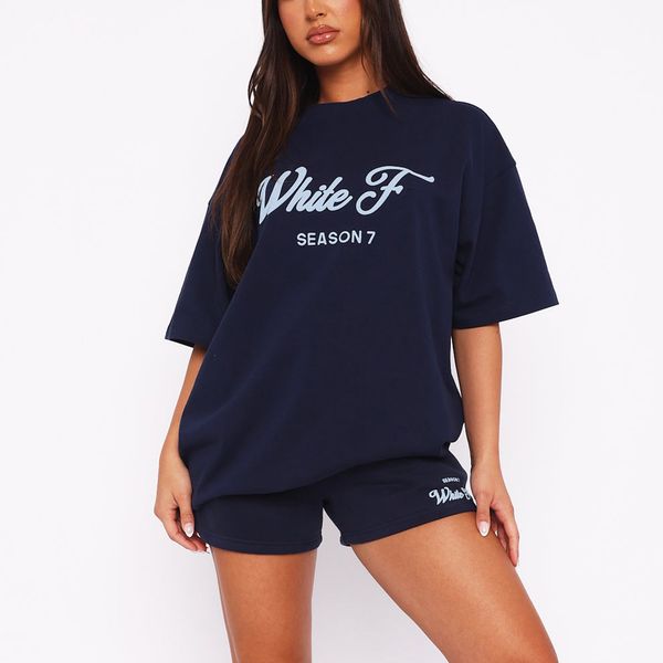 White Foxe Summer Designer Tracksuit For Women Fashion Sporty Sets Two Piece Set Casual Running Jogging Running Clothes 576