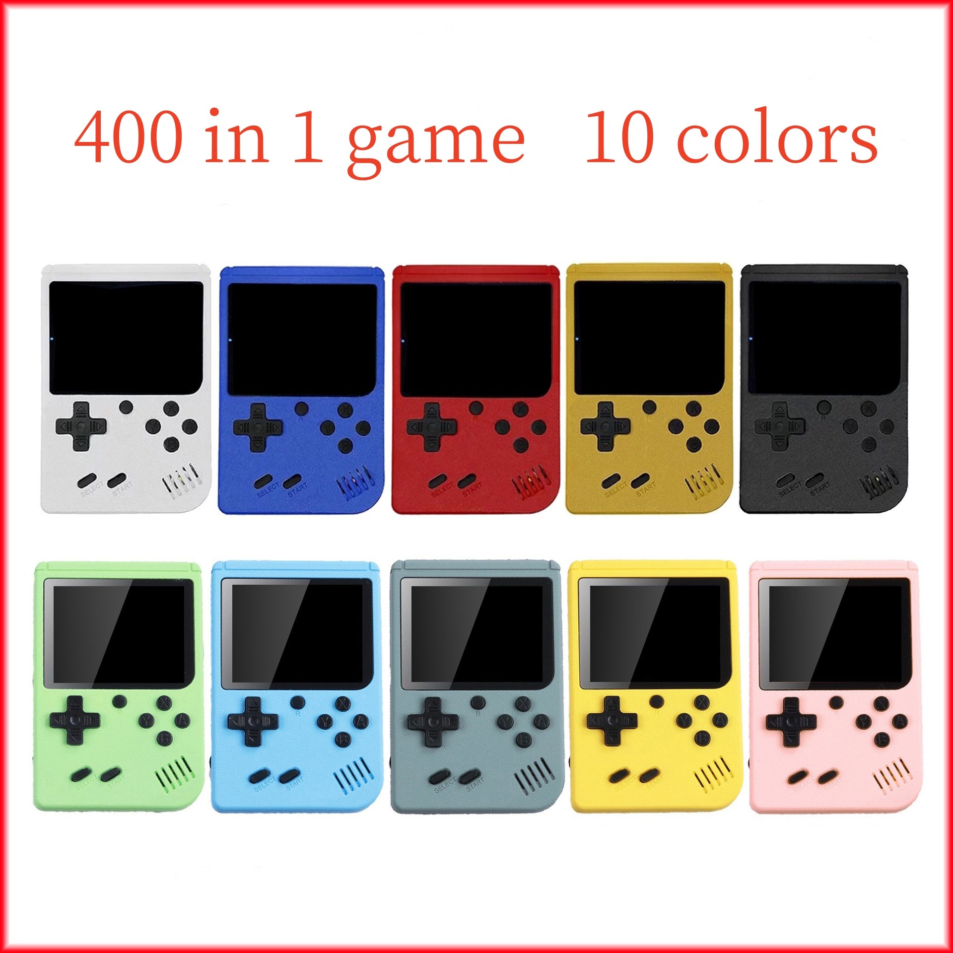 Mini Retro Handheld Portable Game Players Video Console Nostalgic handle Can Store 400 sup Games 8 Bit Colorful LCD by sea