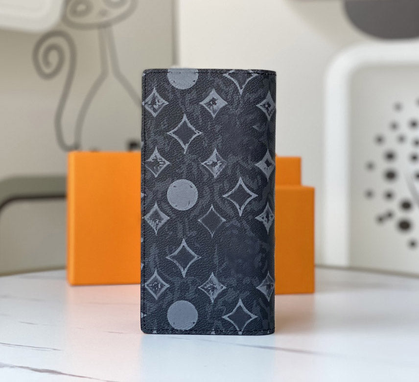 Fashion designer wallets luxury Brazza purse mens womens leather clutch Highs quality flower letter Pastel Noir coin purses card holders original bo