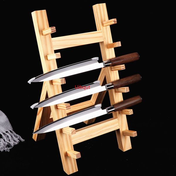 HT Sushi Tools Japanese bayonet wooden knife rest holder swinging rack shelf willow sushi chef tool 230922