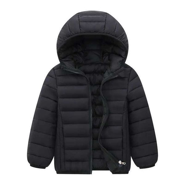 Vest s Boy Lightweight Down Jacket Autumn Winter Coats Children Girl Warm Hooded Outerwear Teen Casual Cotton Clothes 6-14 Years S2412122