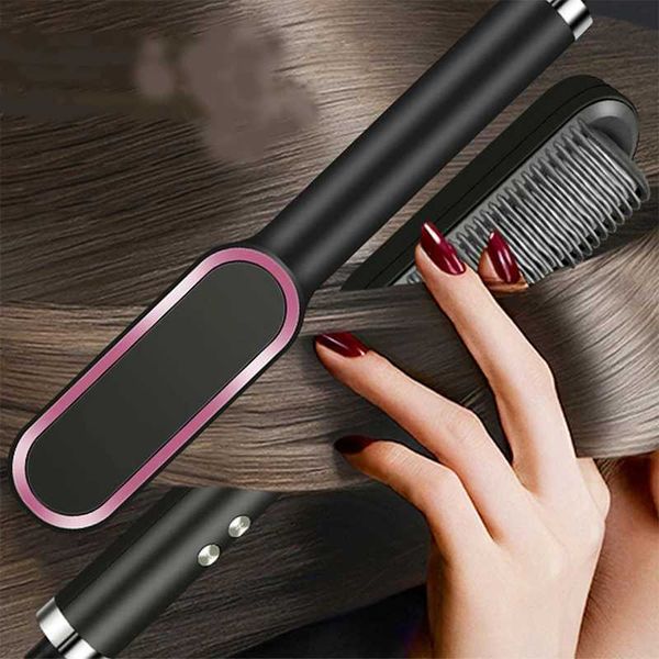 Hair Dryer Comb Curling Irons Beauty Products Hair Brushes Fast Heating Hair Straightener CombXJ241016