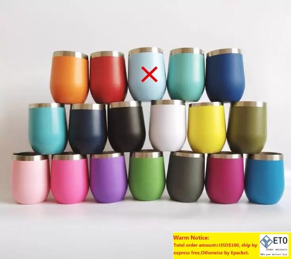 12oz Wine Tumbler Stainless Steel Egg Cup Vacuum Champagne Tumbler Double Wall Coffee Mugs Insulated Beer Mug Red Wine Tumblers
