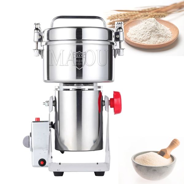 Swing Type Grains Powder Miller Dry Food Grinder Machine High Speed Intelligent Spices Cereals Crusher 220V