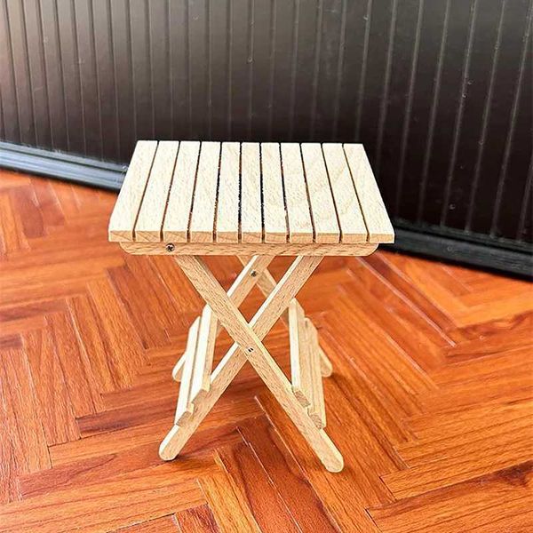 1 6 Dollhouse Miniature Table Foldable Table Coffee Table Model Furniture Accessories For Doll House Decor Kids Play Toys Y240807