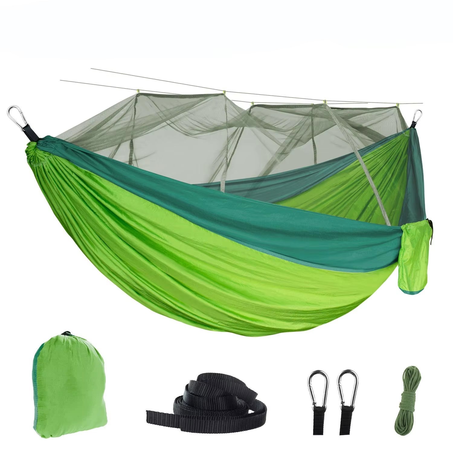 Wholesale Outdoor Portable Travel Parachute Nylon Hammock Swing With mosquito Net