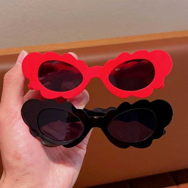 Sunglasses 2024 New Children Cloud Cat Eye Shaped Candy Color Sunglasses UV400 Girls Boys Outdoor Sun Protection Sunglasses Kid Sun Glasses