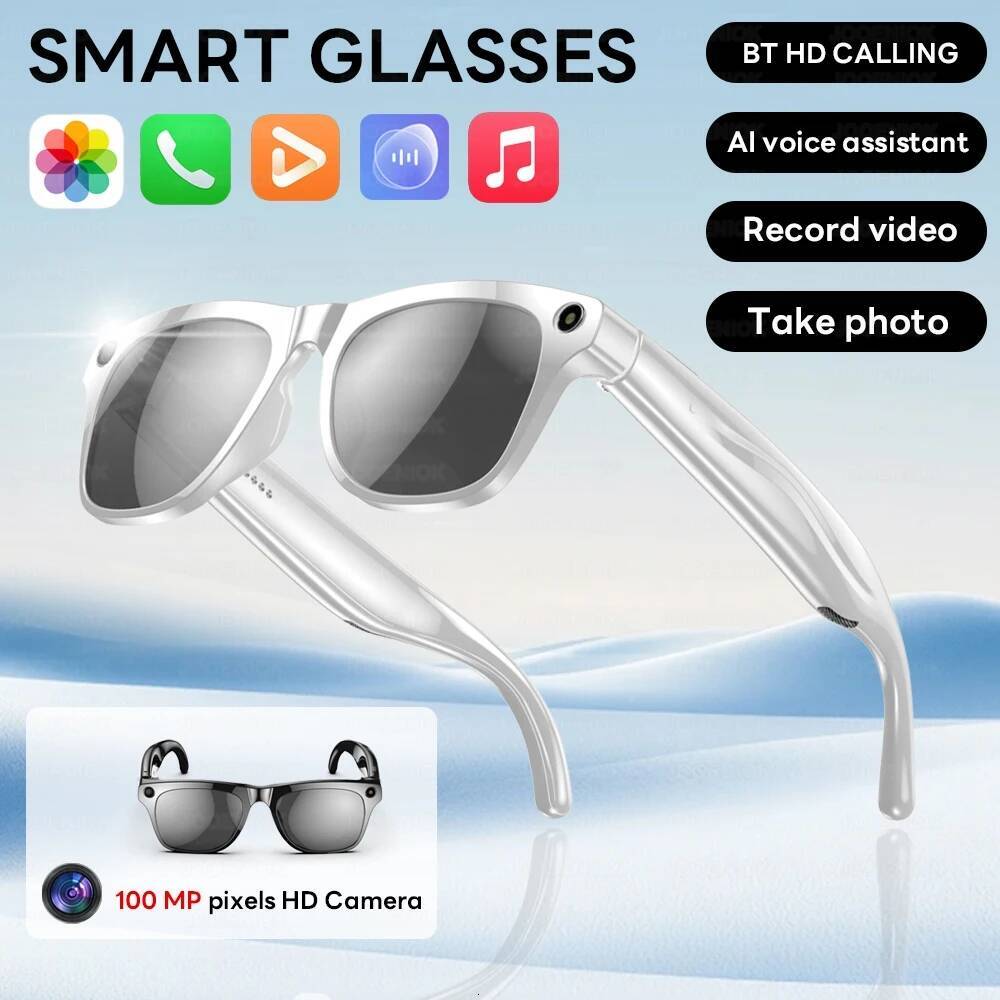 2025 New Smart Glasses 1920*1080 HD Camera Assistant Video Voice Player Bluetooth Call SmartGlasses Men Women