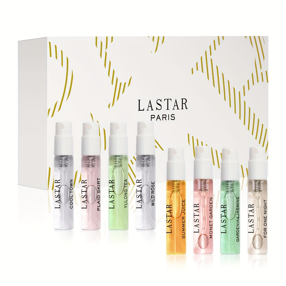 TEMU Lastar Men's Cologne, Perfume Gift Box, 3ml*8pcs, 8 Different , Suitable For Travel And Other , Temperament And Charm, Long- Fragrance, High-end