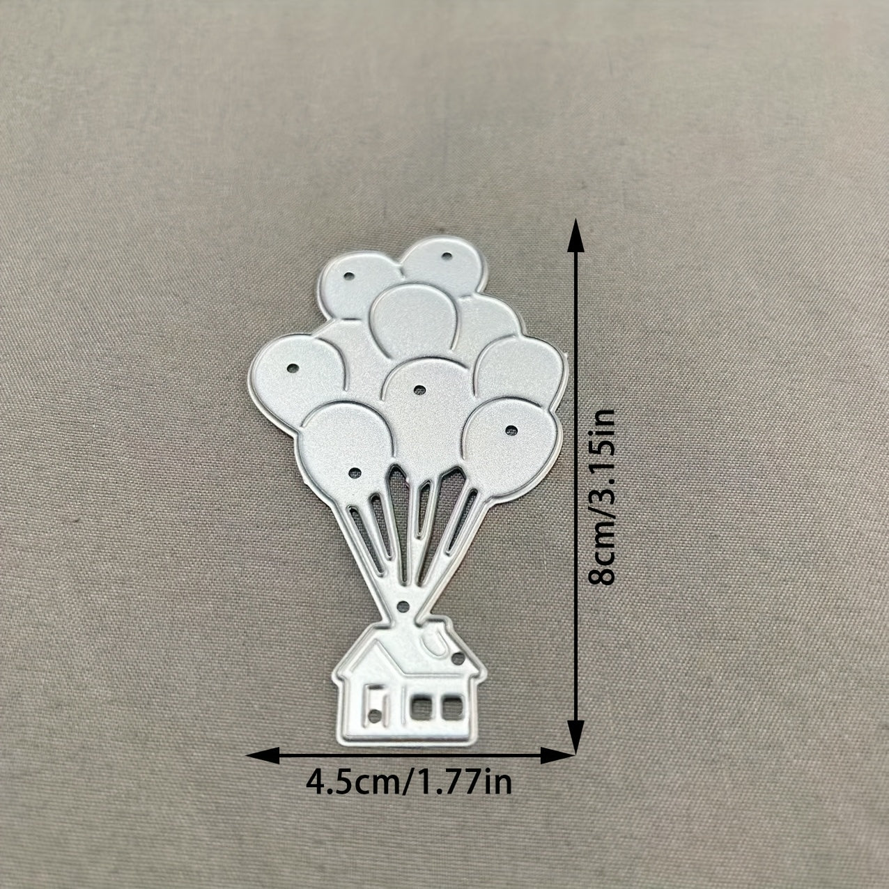 TEMU 1pc Hot Air Balloon Metal Cutting Dies, Diy Scrapbooking Embossing Die Cut, Handmade Greeting Card Making Metal Stencil, Gift Card Making Tools