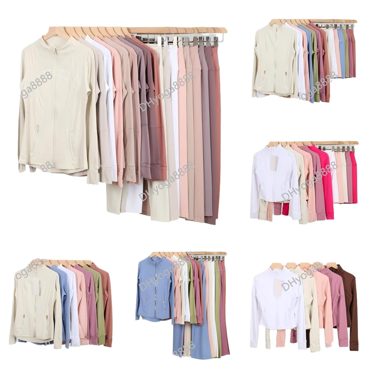 Hot Sell Yoga set Jacket Women leggings Define Workout Sport Coat Fitness Sports Quick Dry Activewear Top Solid Zip Up Sweatshirt Sportwear girl clo