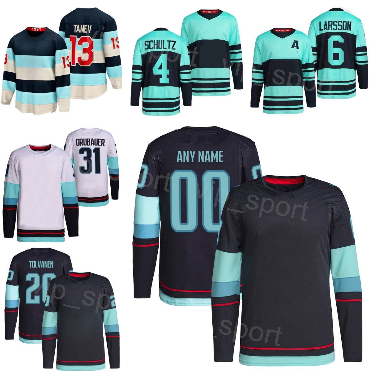 Man Woman Youth Hockey 28 Eduard Sale Jersey 2024 Winter Classic 21 Alex Wennberg 31 Philipp Grubauer 13 Brandon Tanev 4 Justin Schultz 6 Adam Larss