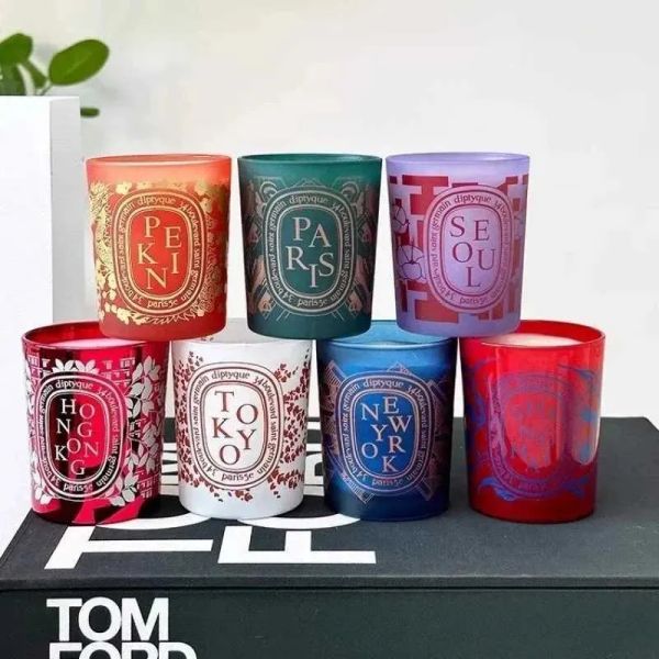 Scented Candle Candles 190g City Limited Scent Candles Peace of Mind New York Tokyo Paris Aromatherapy Candle Indoor Light Luxury Valentines