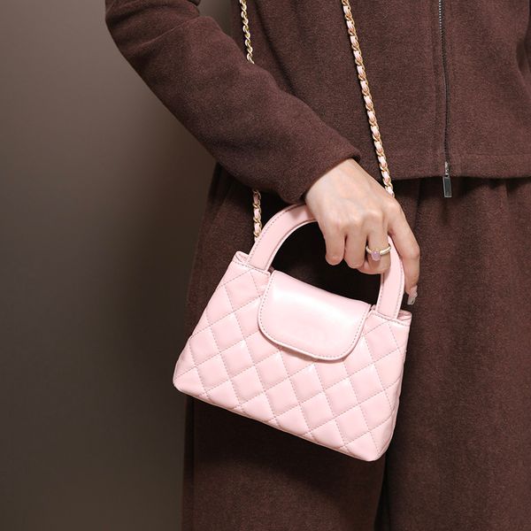 Mini Shopping Bag 19CM Shoulder Bag Designer Women Handbag Calfskin Chain Bags 20A Mirror Quality Evening Bag Calfskin Crossbody Bag With Bo