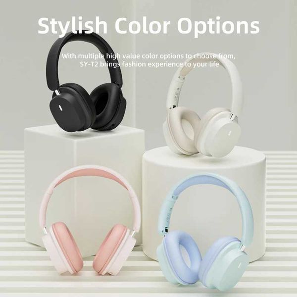 Cell Phone Earphones SY-T2 Wireless Bluetooth Earphones with Microphone 9D Stereo Noise Cancellation Earphones Choose Hifi Bass Hedset Packa