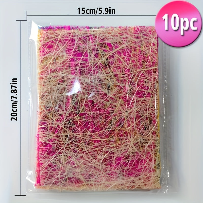 TEMU 10pcs A5 Ten-color Hollow Messy Fiber Paper - Fantasy Theme Handmade Diy Craft Material For Scrapbooking, Mixed , Card Making & Journal