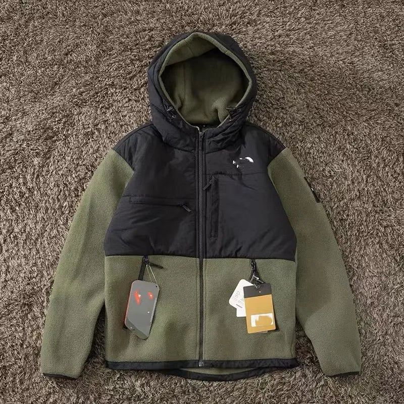 Men Women&#039;s Winter Fleece Jacket Designer Puffer Sherpa Men Faux Shearling Outerwear Coats Female Suede Fur the Coat