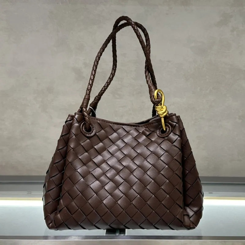 Weave Shoulder Toe Designer Inrecciao Leaher qualiy Crossbody Bag Large Hop Handbag Purses Magneic Closure Two Top Handles Inernal Removable Zipper0