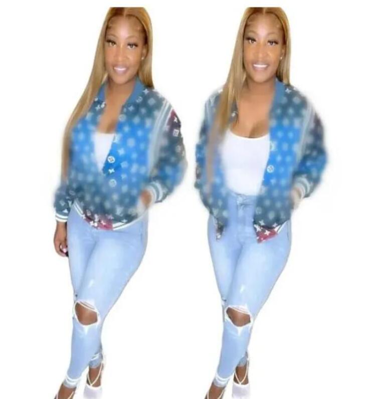 Womens Jackets luxury Designer New Fall Outerwear Coat Single Breasted Letter Printed Baseball Jersey Sports Jacket Top Women&#039;s Clothing