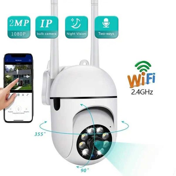 Camera A7 Wireless Monitoring Camera 360 degree interc 1080P He Security Camera Remote HD Night Vision Camera Monitor Smart He Z241104
