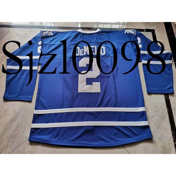 SJ98 Hockey jerseys Physical photos Mississauga Steelheads Dylan DeMelo Men Youth Women High School Size S-6XL or any name and number jersey