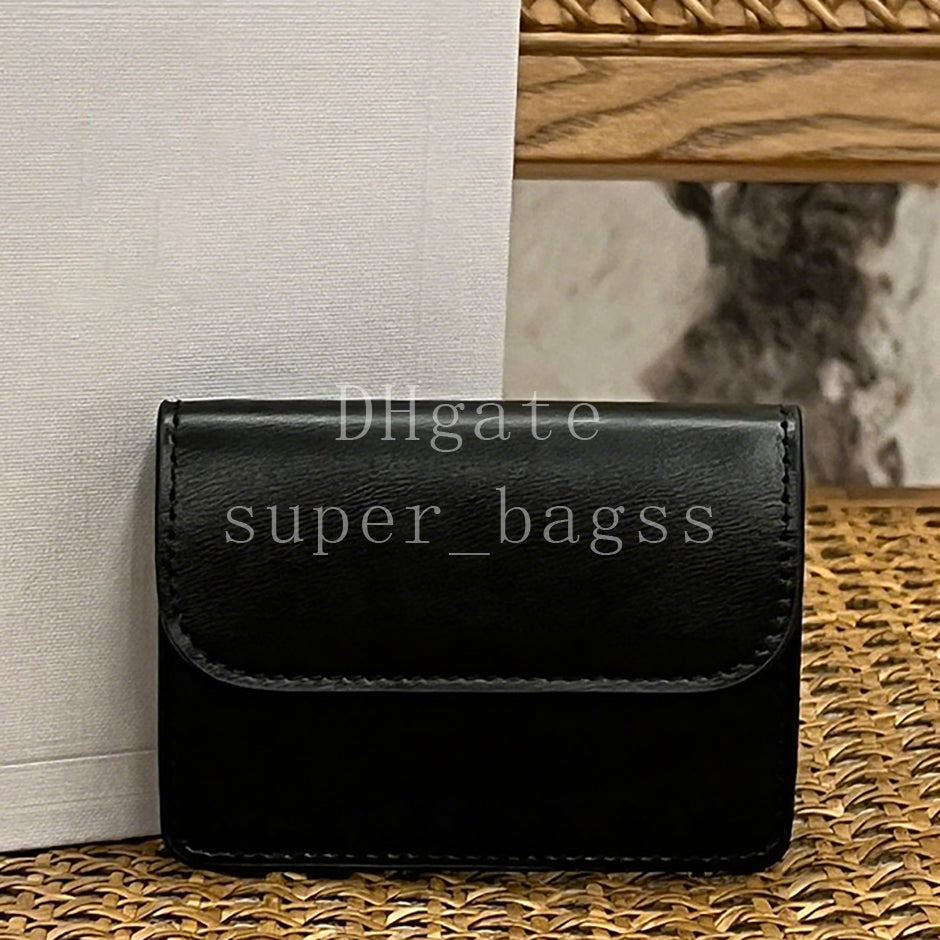Luxury designer bag Mirror quality wallet Mini coin purse 10.5CM handbag genuine leather card holder with box 25C101583A