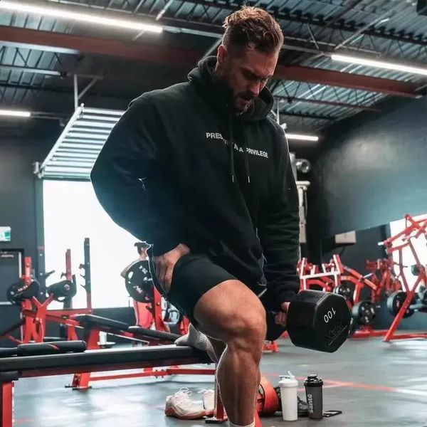 Capuz de fitness de grandes dimensões CBUM Chris Bumstead Thavage Selta de moletom para exercícios de academia e estilo Camiseta Raw Camiset