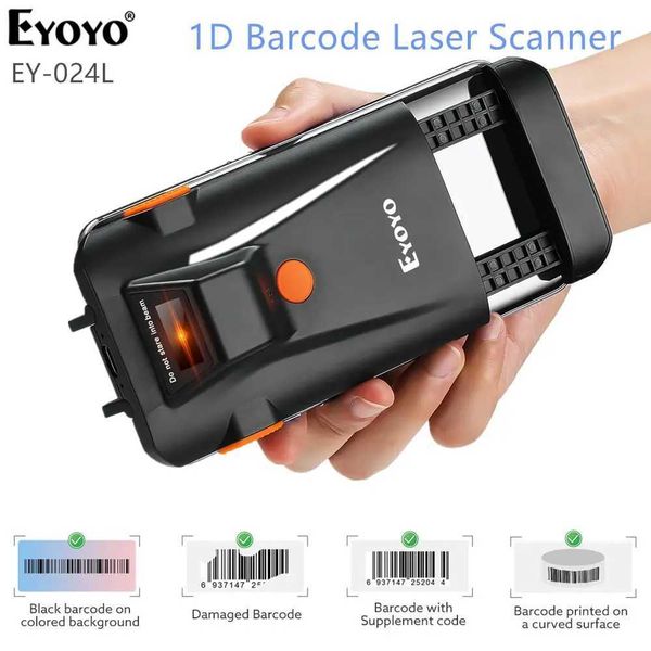 Other Electronics Eyoyo EY-024L1D 2D Back Clip Bluetooth Barcode Scanner Mobile Portable Barcode Reader Data Matrix 1D Scanner Windows-Andro