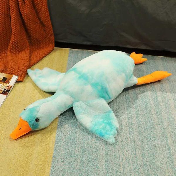 Stuffed Plush Animals 50cm Colourful Duck Plush Toys Fluffy Sleep Pillow Cute Animal Stuffed Goose Soft Dolls Floor Mat Kids Girls Birthday
