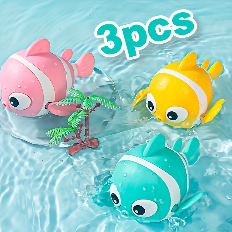 TEMU 3pcs Bathroom Swimming Fish Toys Water Toys Swimming Toy Fish Adorable And Fun Parent-child Interaction Unique Day Gifts Kids' Toys Christmas &