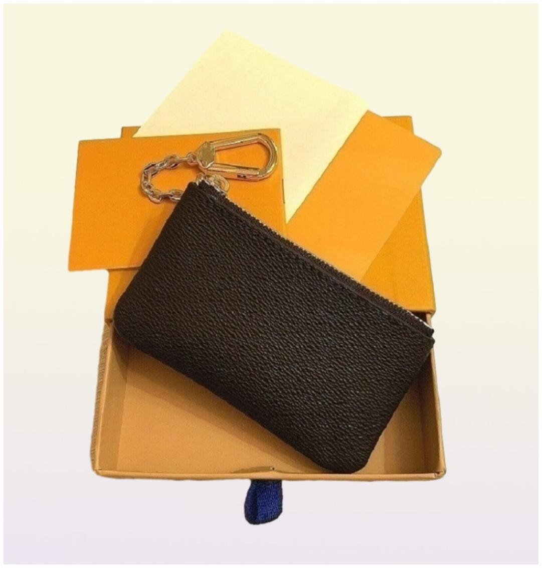 Designers luxurys Purses KEY POUCH POCHETTE CLES Women Mens Key Ring Credit Card Holder Coin Purses Mini Wallet Bag9425273